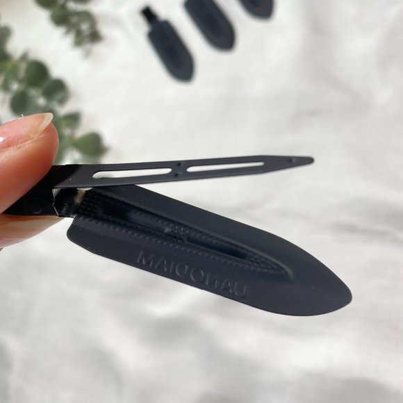 Bundle of 15 Metal Hair Styling Bang Clips Black, Brown, and Orange 5 of Each - Picture 7 of 7